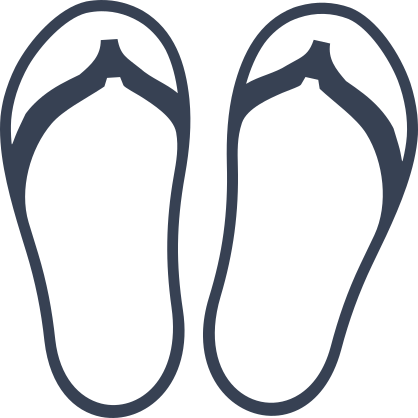 Short Flip Flops Sticker