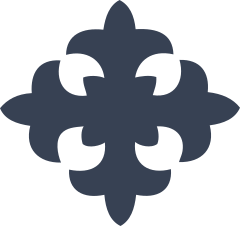 Short Fluer De Ly Cross Sticker