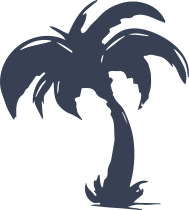 Short Palm Tree Sticker