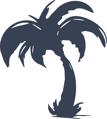 Short Palm Tree Sticker