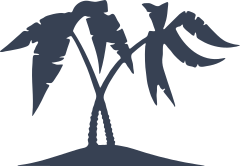 Short Palm Trees Sticker