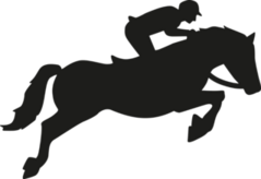 Show Jumping Horse With Rider Sticker