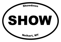 Showdown Oval Sticker