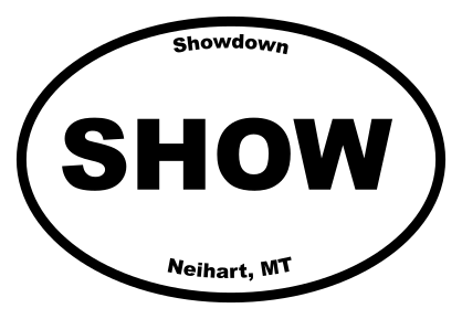 Showdown Oval Sticker