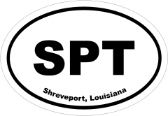 Shreveport, Louisiana Oval Stickers