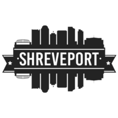 Shreveport Louisiana Skyline Sticker