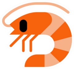 Shrimp Emoji Illustration Sticker