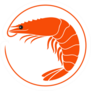 Shrimp Logo Sticker