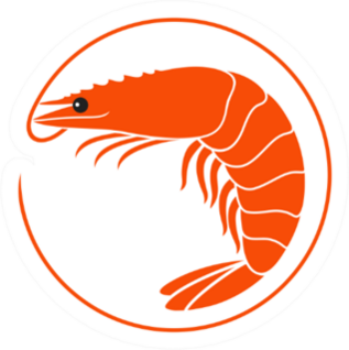 Shrimp Logo Sticker