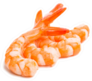 Shrimp Set Isolated On White Sticker