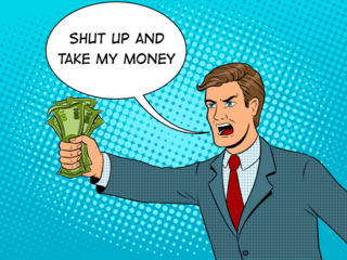 Shut Up And Take My Money Meme Sticker