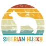 Siberian Husky Retro Sticker