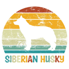 Siberian Husky Retro Sticker
