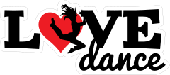 Side Jumping Love Dance Sticker