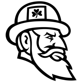 Side View of an Irish Mascot Transfer Sticker