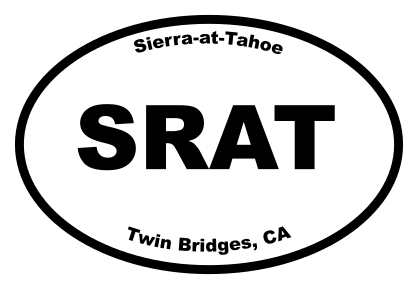Sierra-at-Tahoe Oval Sticker