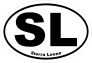 Sierra Leone Sl Oval Sticker