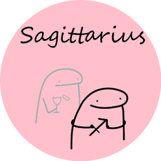 Sign Meme Sagittarius Flork Sticker 