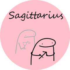 Sign Meme Sagittarius Flork Sticker 