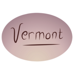 Sign With Vermont Lettering Sticker