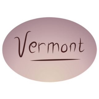 Sign With Vermont Lettering Sticker