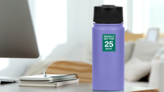 Signals Set For 25Mph Sticker on a Water Bottle (New) example