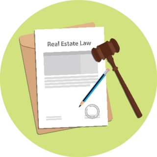 Signing Legal Concept Of Real Estate Law Illustration Sticker
