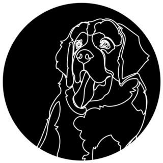 Silhouette Bernard Sticker