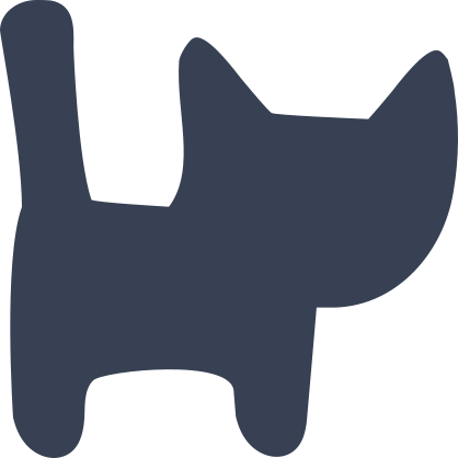 Silhouette Cat Sticker