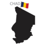 Silhouette Chad Map Sticker