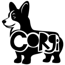 Silhouette Corgi Sticker