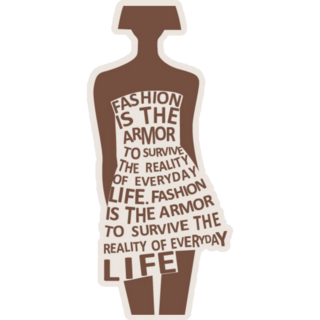 Silhouette Fashion  Is Armor Sticker 