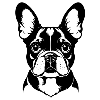 Silhouette French Bulldog Sticker