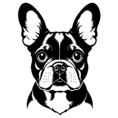 Silhouette French Bulldog Sticker