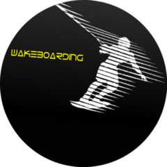 Silhouette Of A Man On A Wakeboard Sticker