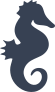 Silhouette Seahorse Sticker