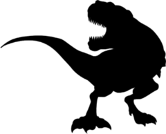 Silhouette T Rex Dinosaur Sticker
