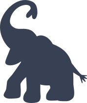 Silly Baby Elephant Sticker