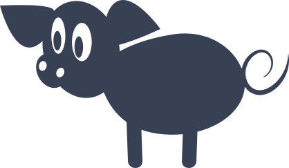 Silly Baby Pig Sticker