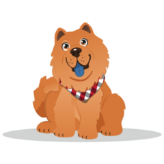 Silly Chow Chow Sticker