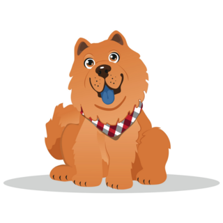 Silly Chow Chow Sticker