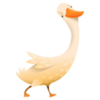 Silly Cute Goose Sticker