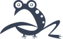 Silly Frog Toad Sticking Out Tongue Sticker