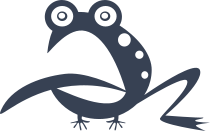 Silly Frog Toad Sticking Out Tongue Sticker