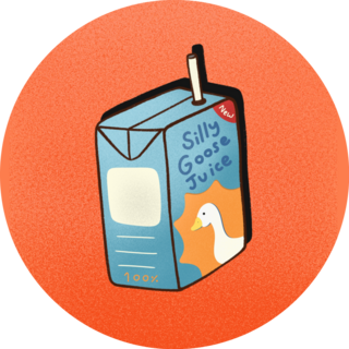 Silly Goose Juice Sticker