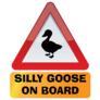 Silly Goose On Board Lettering Sticker