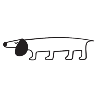 Silly Low Dachshund Sticker