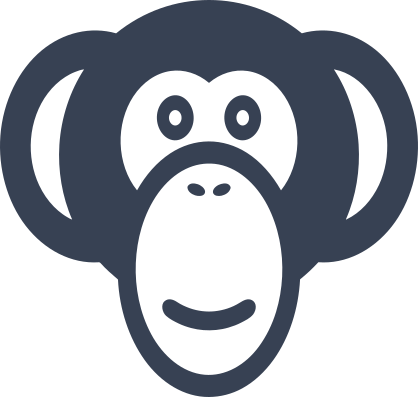 Silly Monkey Face Sticker