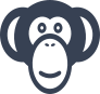 Silly Monkey Face Sticker