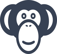 Silly Monkey Face Sticker